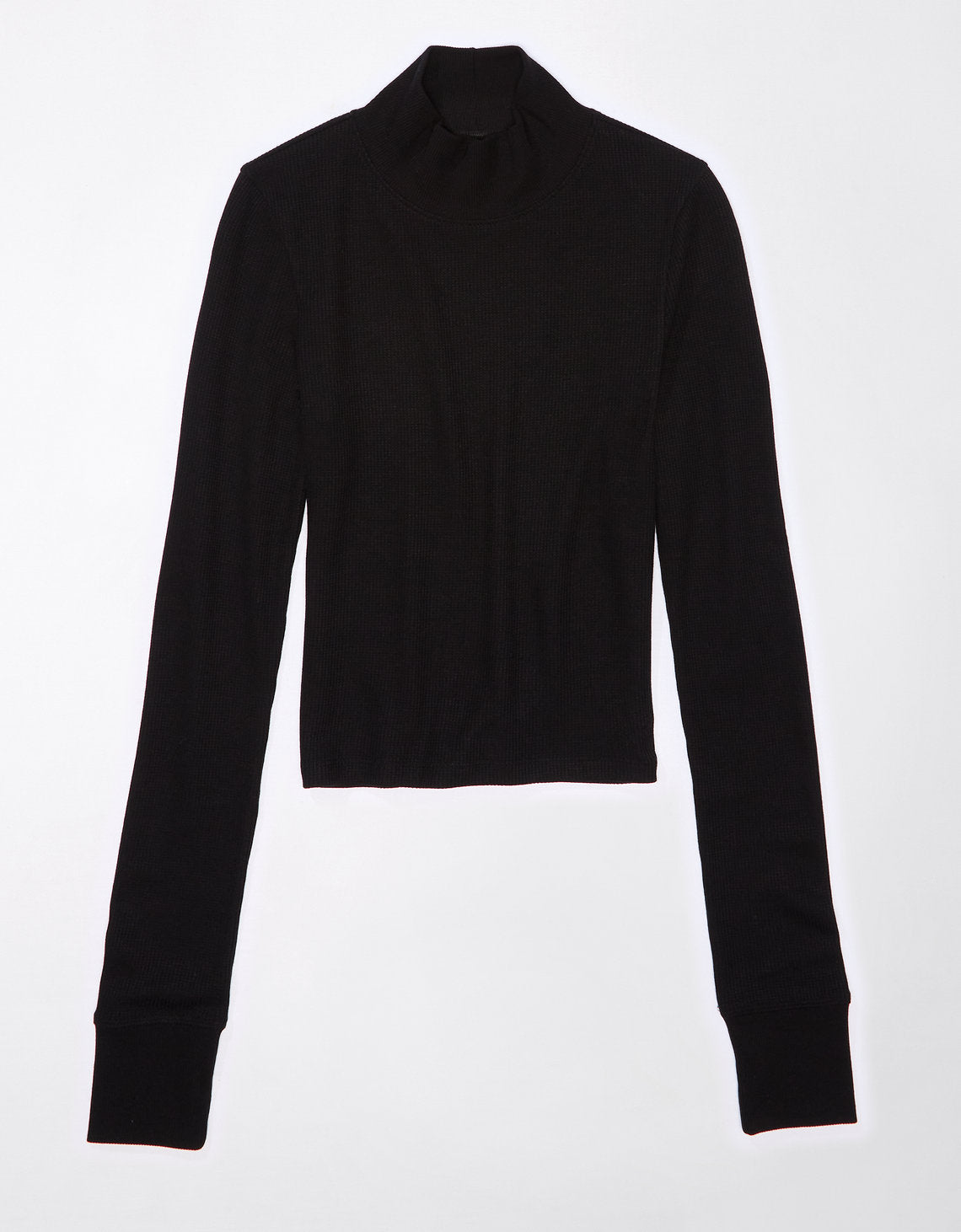 Camiseta AE cuello tortuga manga larga - Negro 3376_9067_001_f