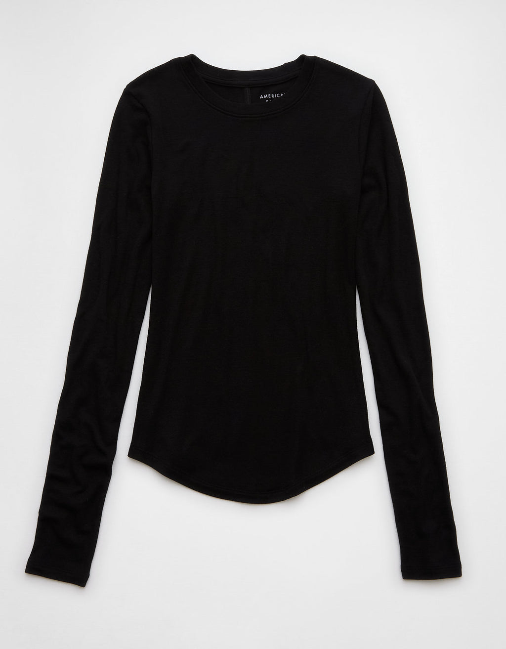 Camiseta Manga Larga Mujer AE - Negro 3376_9727_001_f