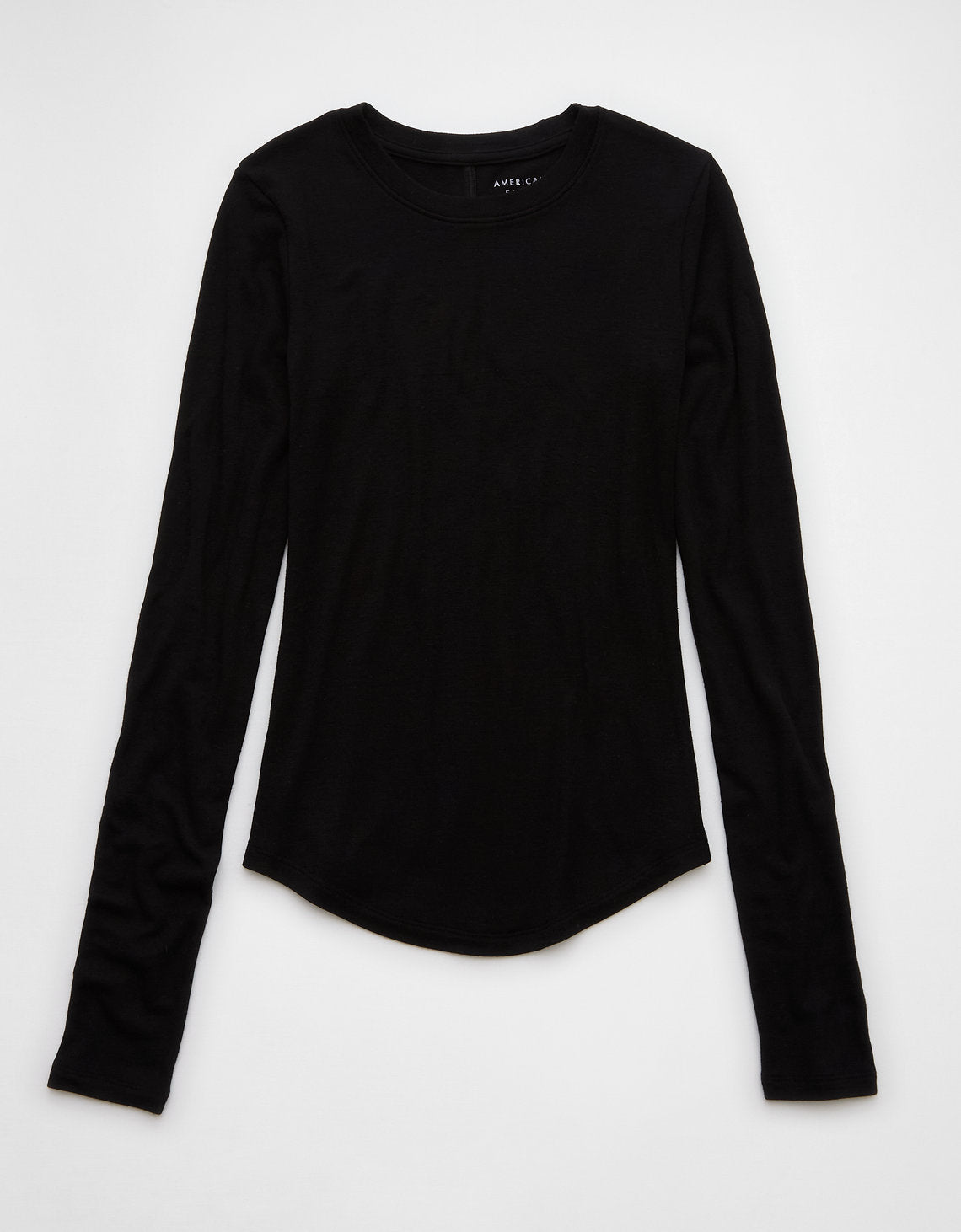 Camiseta Manga Larga Mujer AE - Negro 3376_9727_001_f