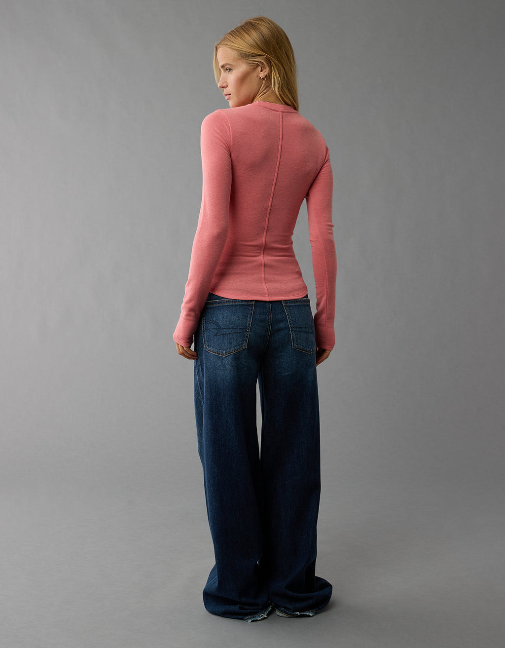 Camiseta Manga Larga Mujer AE - Rosa 3376_9727_199_ob