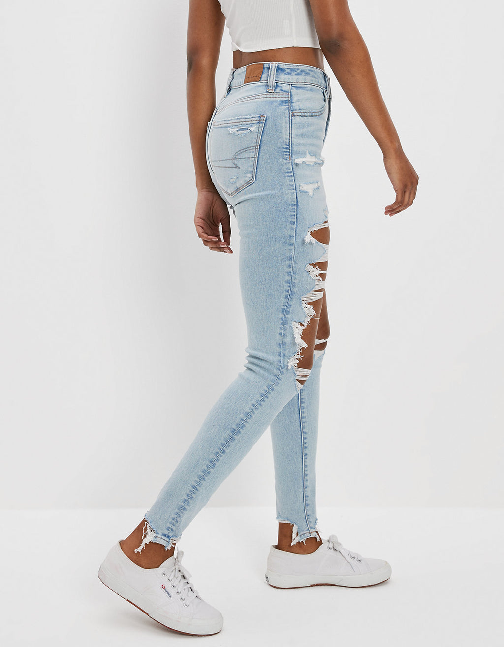 Jean AE Jeggings de cintura súper alta 360 Next Level - Azul 3435_4319_480_os