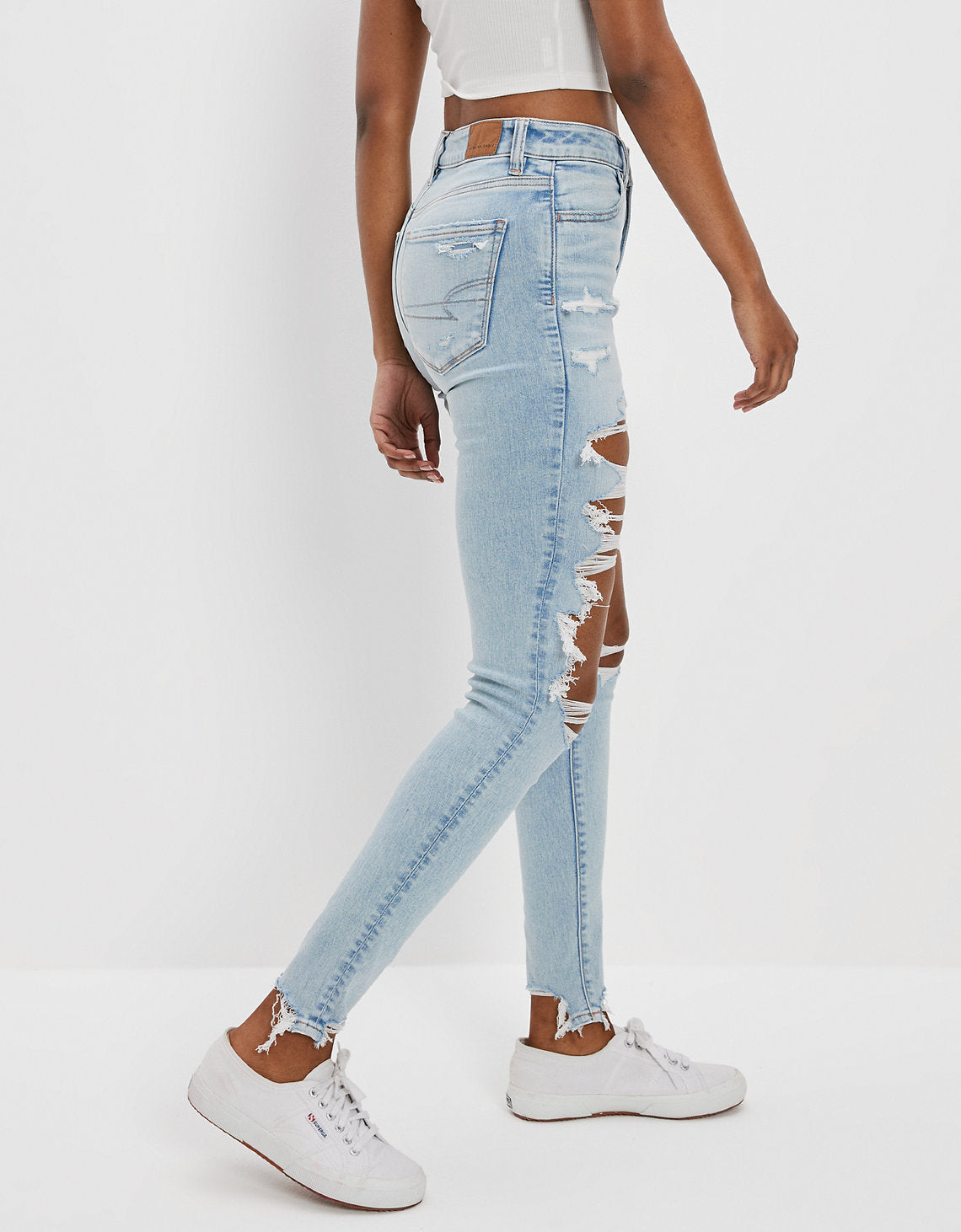 Jean AE Jeggings de cintura súper alta 360 Next Level - Azul 3435_4319_480_os