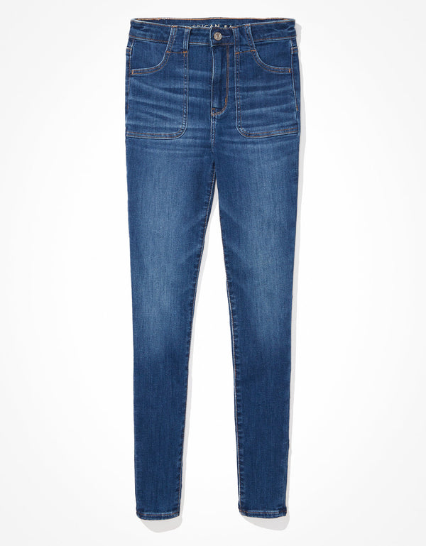 Jean AE Jeggings de cintura súper alta 360 Next Level - Generico