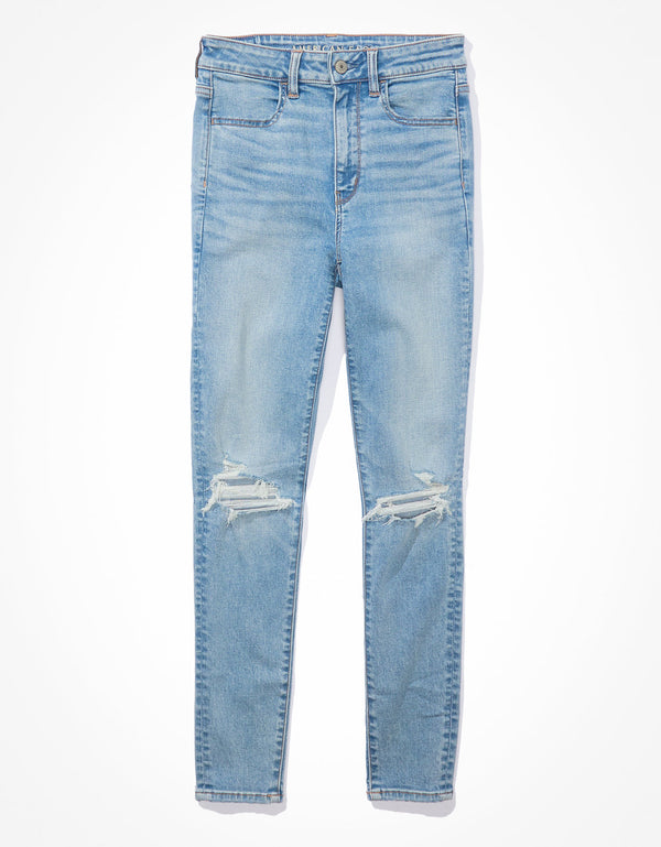 Jeans Ae Jeggings de cintura súper alta 360 Next Level - Azul