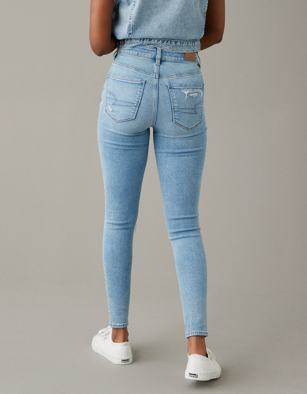 Jeans Ae Jeggings de cintura súper alta 360 Next Level - Azul 3435_4604_893_ob