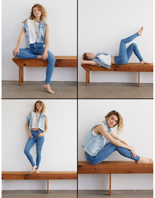 Jegging AE de tiro alto para mujer - Generico
