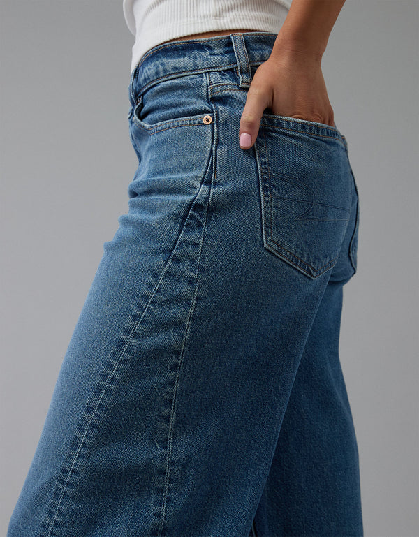 Jean barrel con stretch de mujer AE - Generico