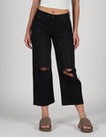 Jean AE Wide-leg corto estilo noventero - Negro 3437_4110_081_of