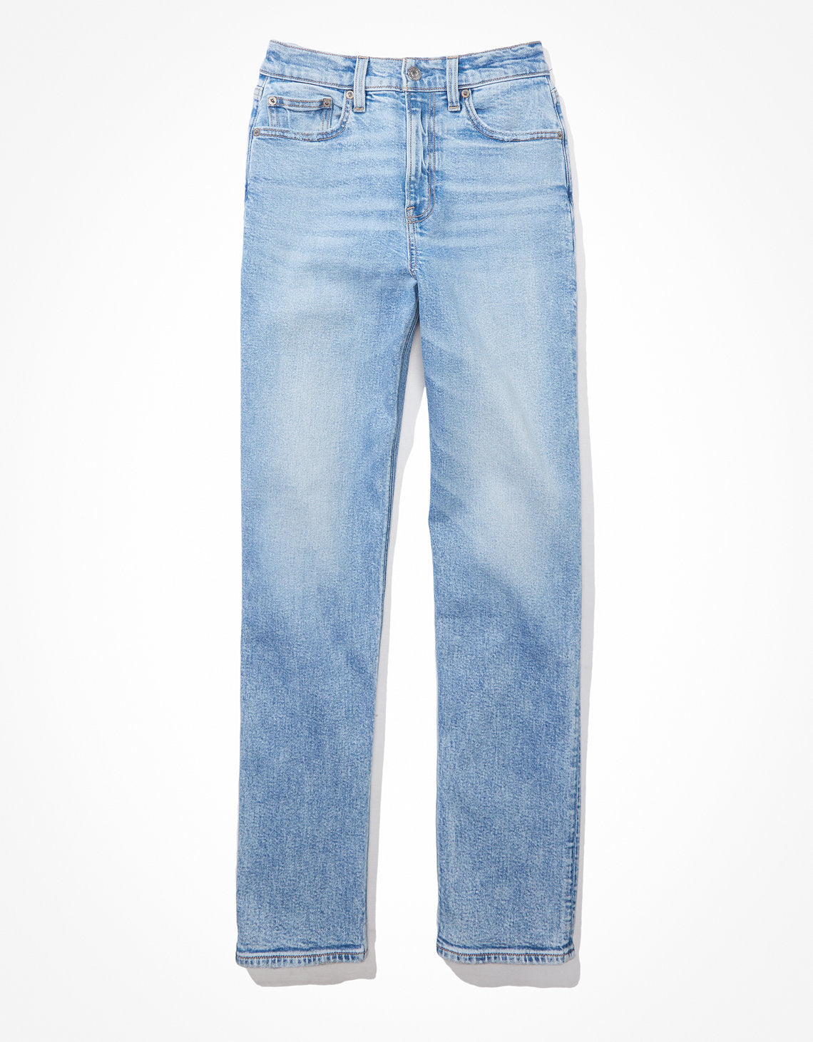 ´90s Boyfriend Jean AE de tiro alto - Azul 3437_4272_433_f