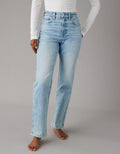 ´90s Boyfriend Jean AE de tiro alto - Azul 3437_4272_433_of