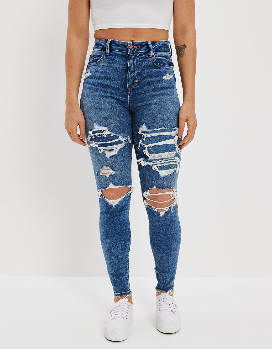 Jean AE Jegging Curvy de tiro súper alto 360 Next Level - Azul 3439_4338_403_of