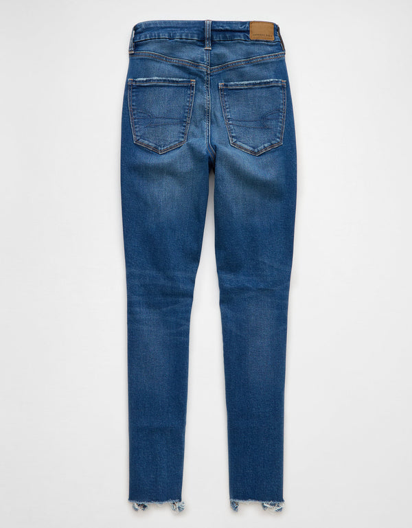 Jegging AE de tiro alto con rotos para mujer - Generico