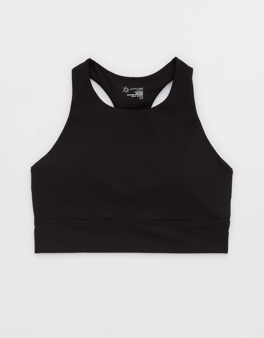 Bra Offline by Aerie deportivo con corset ¡Un momento Real Me! - Negro 3692_1461_073_f
