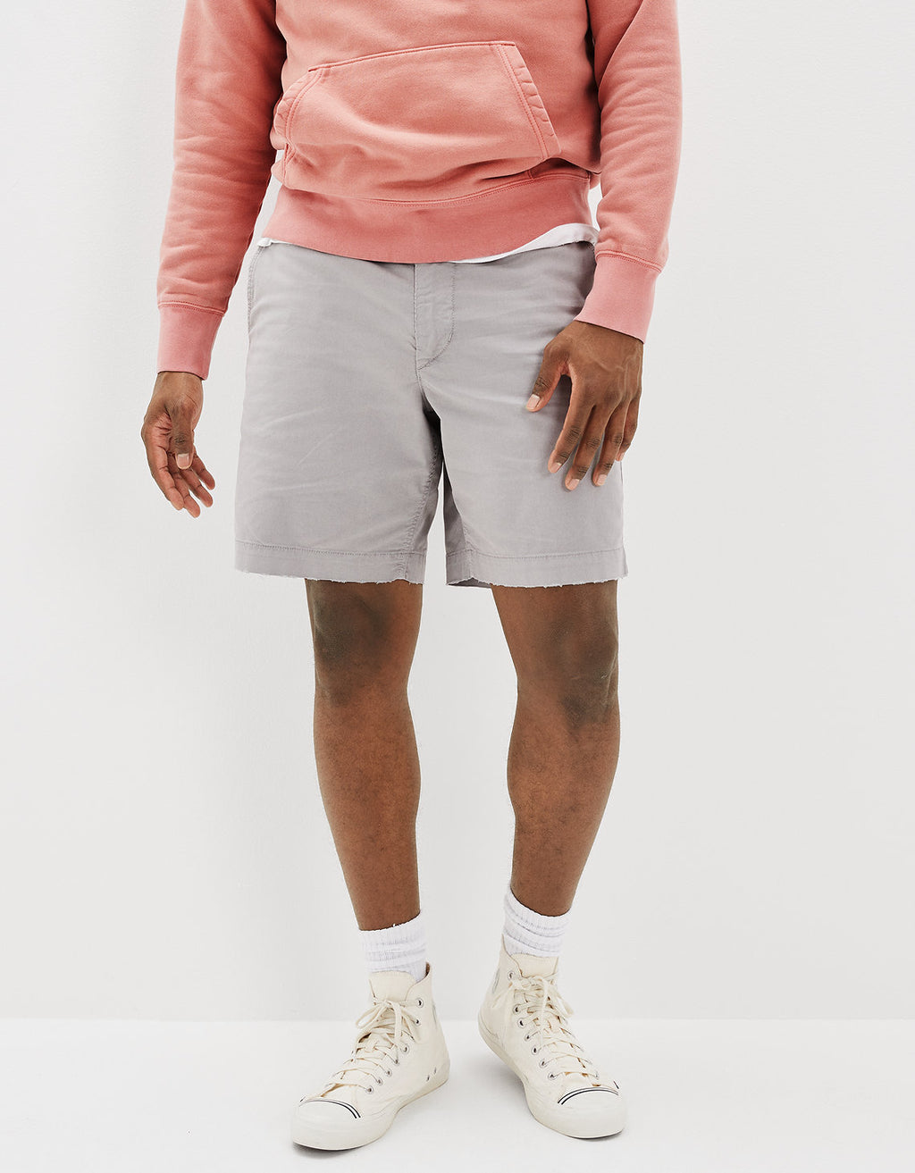 Khaki Short AE Flex 23 c.m. Lived-in - Gris 4133_7273_020_of