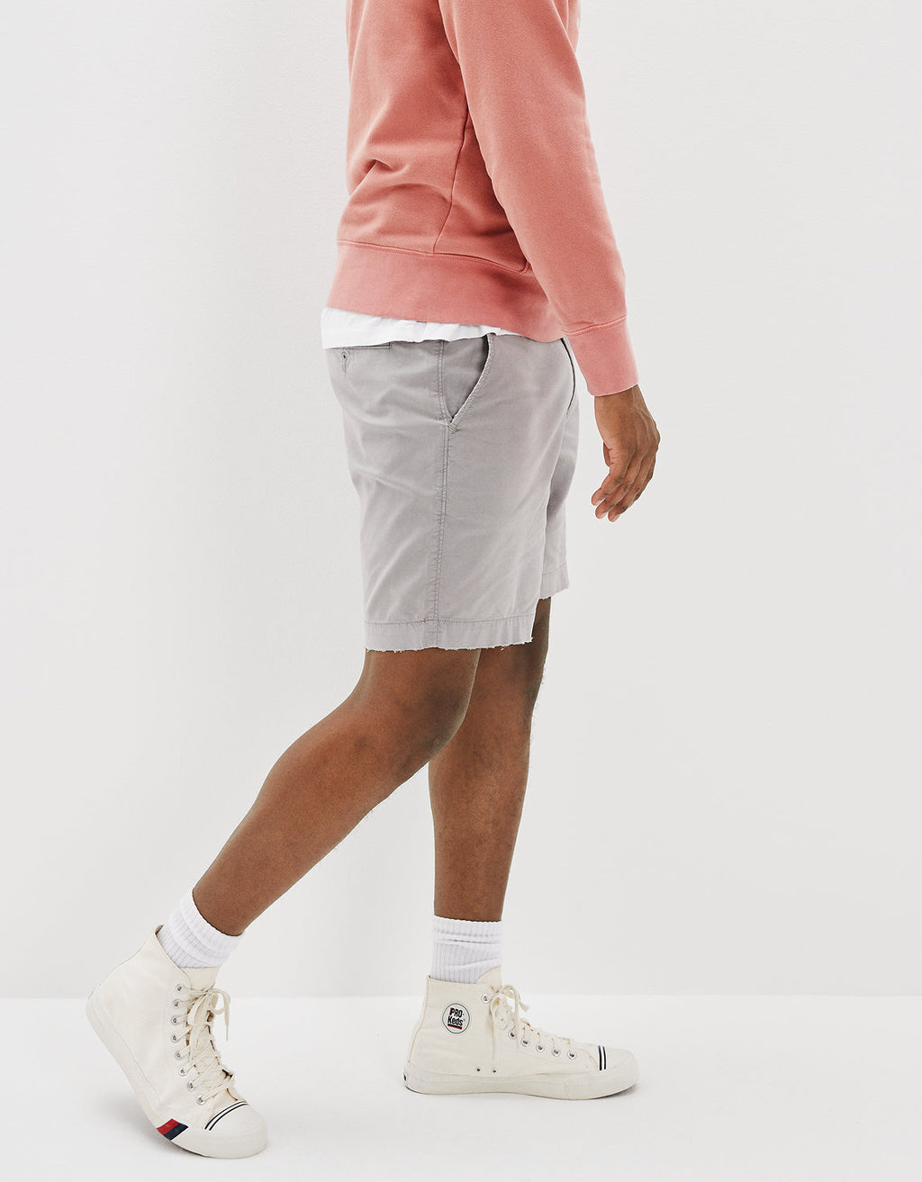 Khaki Short AE Flex 23 c.m. Lived-in - Gris 4133_7273_020_os