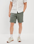 Khaki Short AE Flex 23 c.m. Lived-in - Verde 4133_7273_300_of