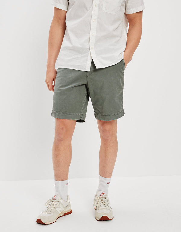 Khaki Short AE Flex 23 c.m. Lived-in - Verde