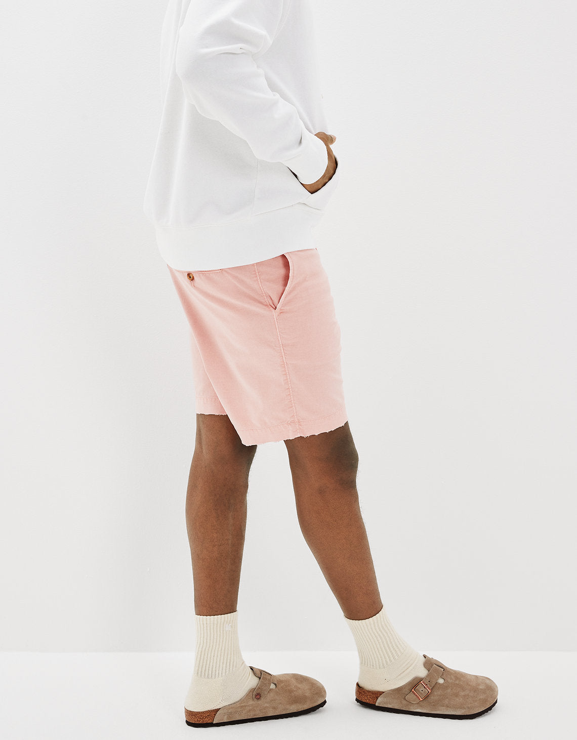 Khaki Short AE Flex 23 c.m. Lived-in - Rosa 4133_7273_615_os