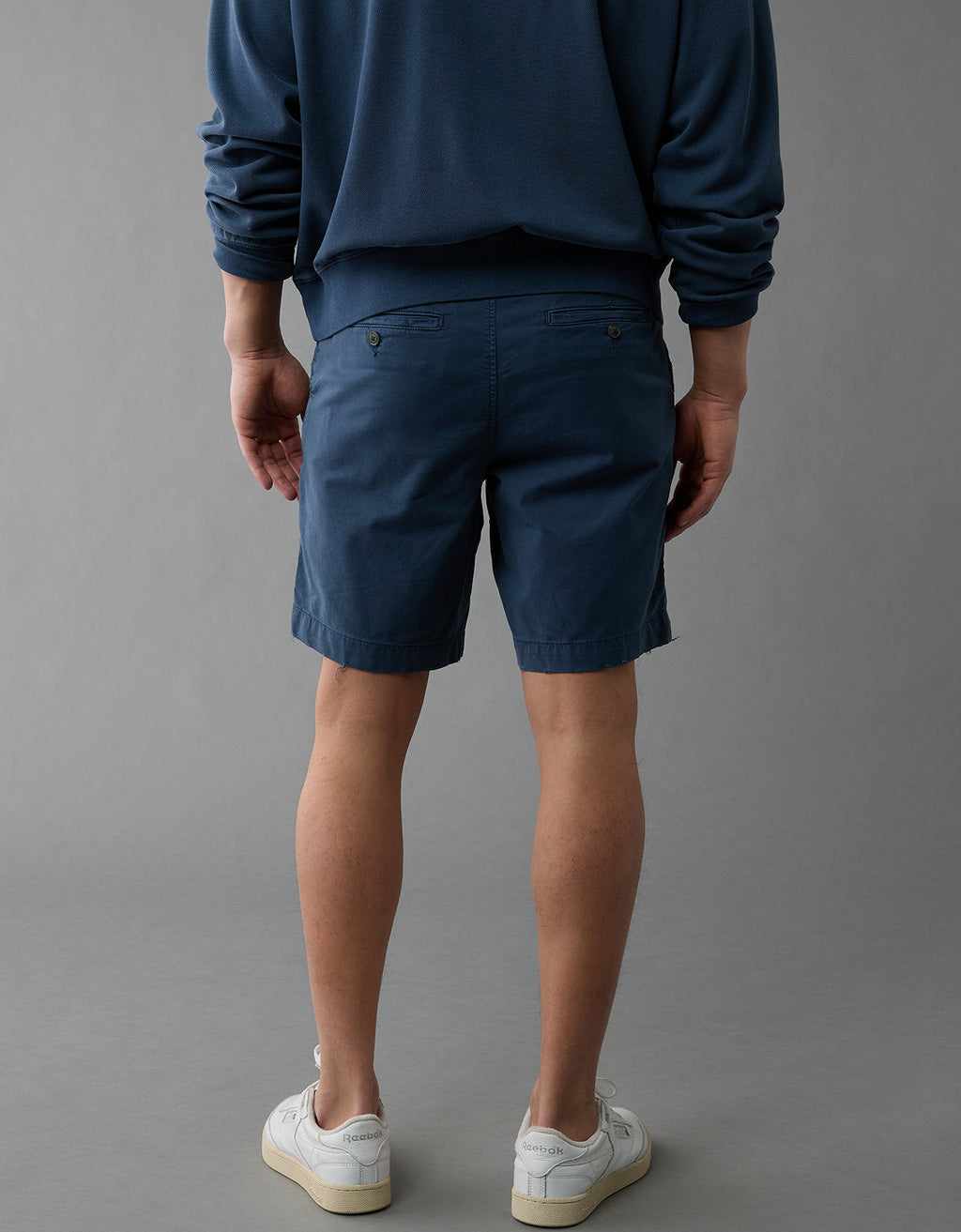 Khaki Short AE Flex 23 c.m. Lived-in - Azul 4133_7273_938_ob