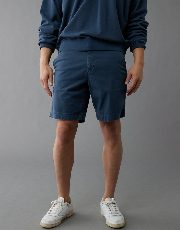 Khaki Short AE Flex 23 c.m. Lived-in - Azul