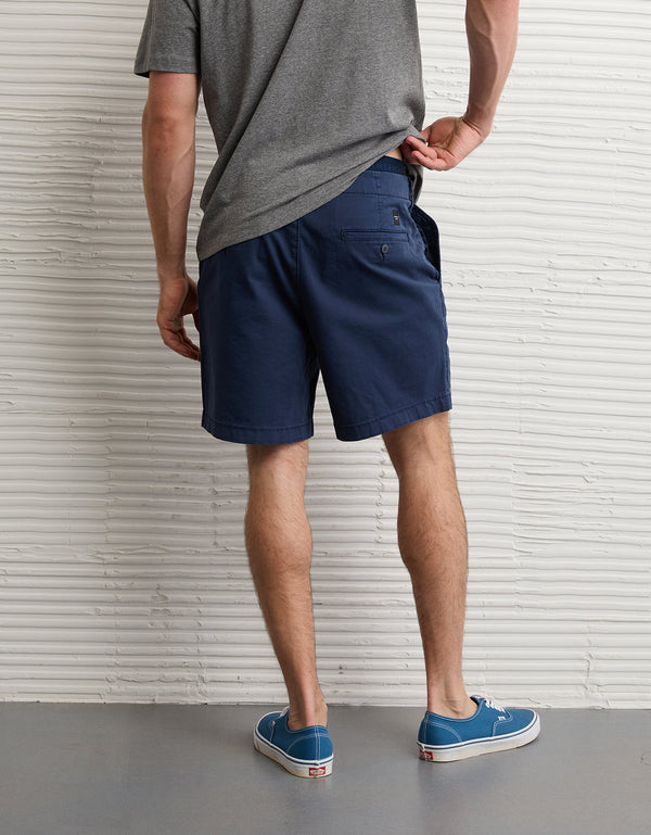 Short khaki flex Ae 7 - Azul