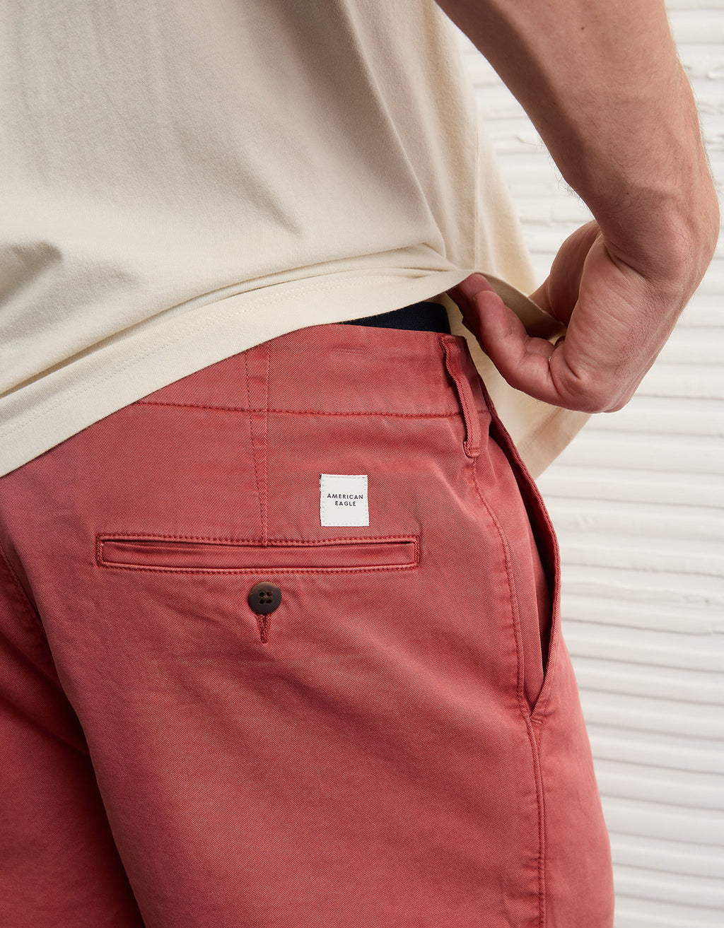 Ae 7 Flex Short Khaki Usado - Naranja 4133_8285_233_d2