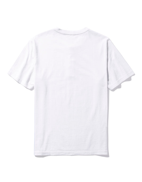 Camiseta cuello Henley manga corta Hombre AE - Blanco