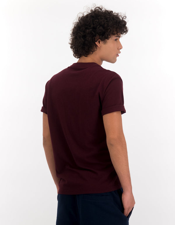 Camiseta cuello Henley manga corta Hombre AE - Generico