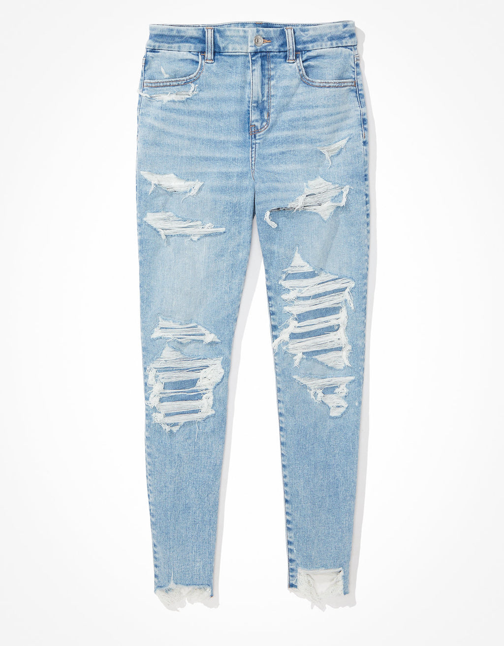 Jean AE Jegging Curvy Crop Next Level de cintura super alta - Azul 4432_4344_396_f