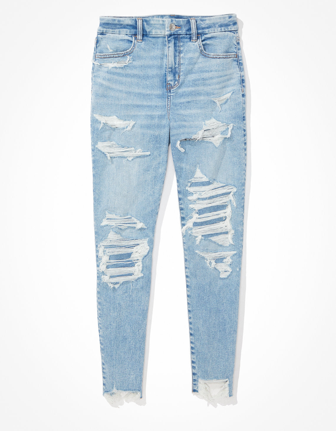 Jean AE Jegging Curvy Crop Next Level de cintura super alta - Azul 4432_4344_396_f