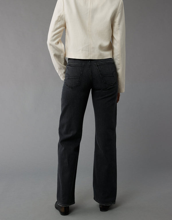 Jean Stovepipe Talle Alto Mujer AE - Negro