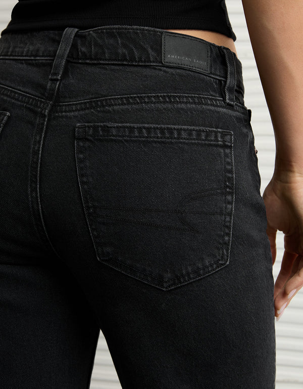 Jean Stovepipe Tiro Alto Ae - Negro