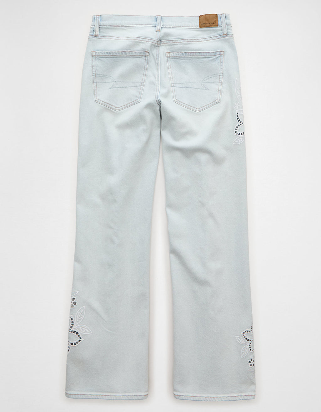 Jean recto de talle alto con bordado floral - Generico 4435_6144_936_b