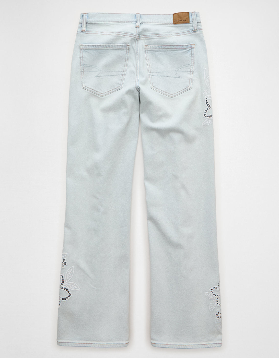 Jean recto de talle alto con bordado floral - Generico 4435_6144_936_b