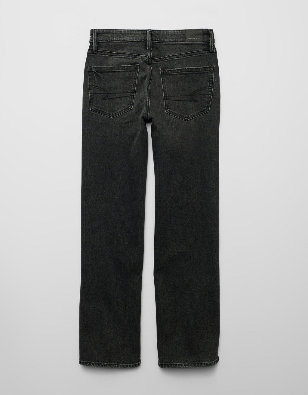 Jean AE Stretch de pierna recta de tiro alto. - Negro 4435_6281_167_b