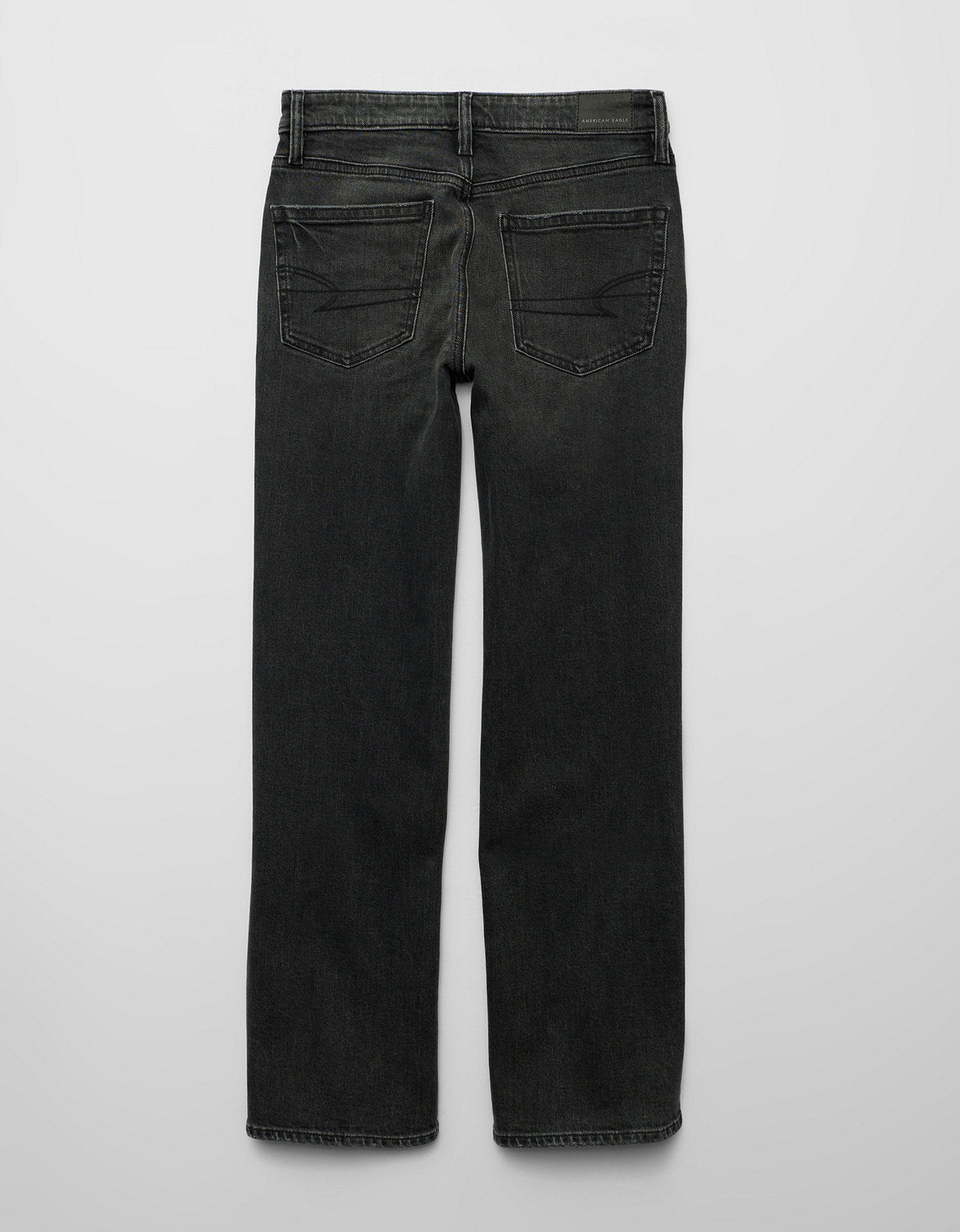 Jean AE Stretch de pierna recta de tiro alto. - Negro 4435_6281_167_b