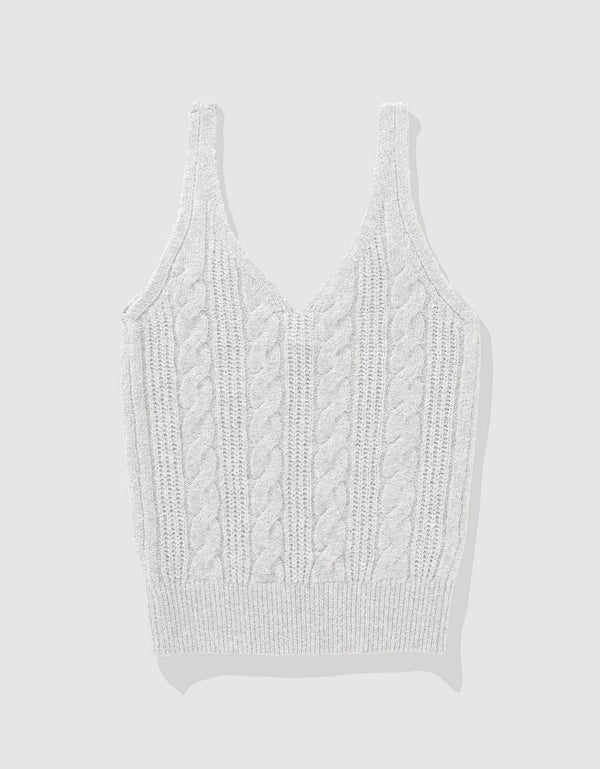 Blusa en Crochet Mujer Aerie - Gris