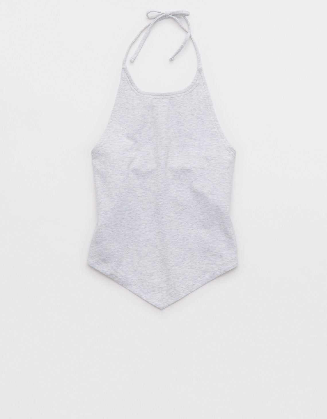 Camisa sin mangas con dobladillo pañuelo de Aerie. - Gris 4495_4144_092_f