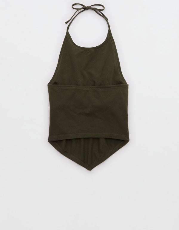Camisa sin mangas con dobladillo pañuelo de Aerie. - Generico