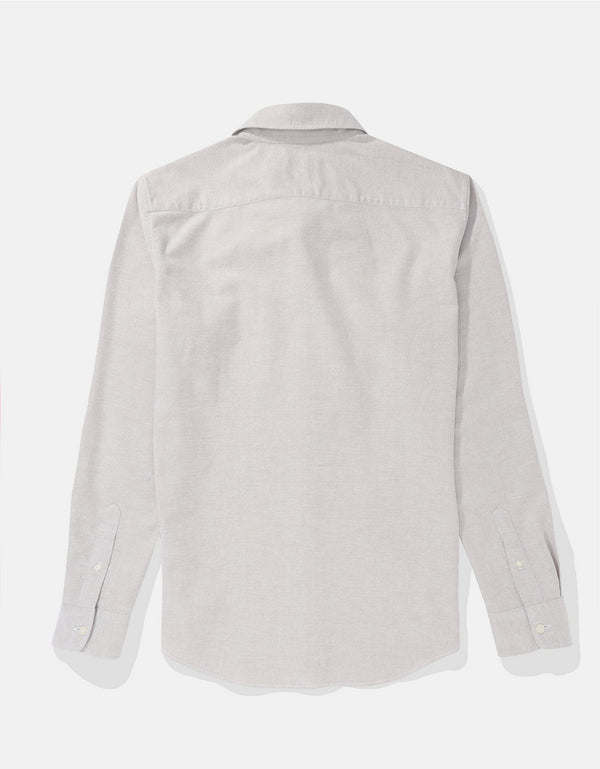 Camisa AE Oxford con botones Slim Fit - Caqui 5153_2099_238_b