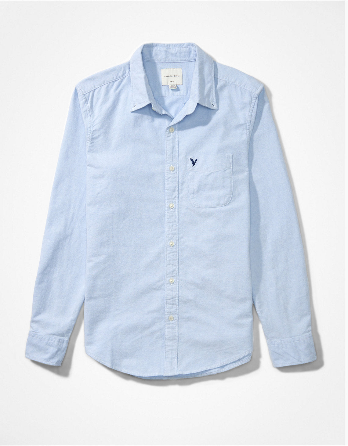 Camisa AE Oxford con botones Slim Fit - Azul 5153_2099_400_f