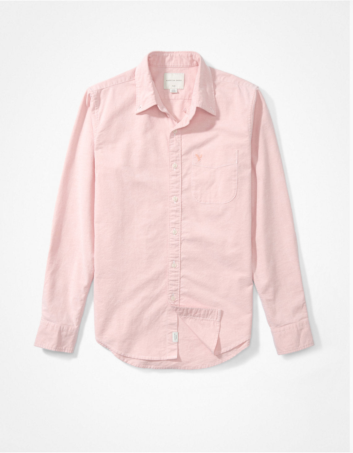 Camisa AE Oxford corte ajustado con botones al frente - Rojo 5153_2178_815_f