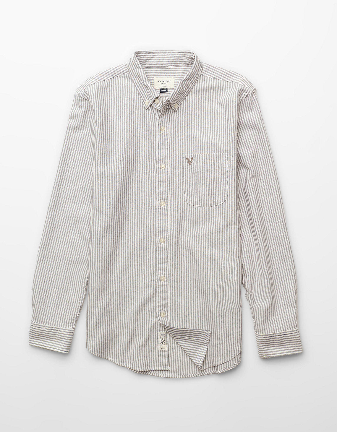 Camisa Oxford Slim Fit Ae - Negro 5153_2830_032_f