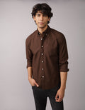 Camisa Oxford Slim Fit Ae - Café 5153_2830_285_of