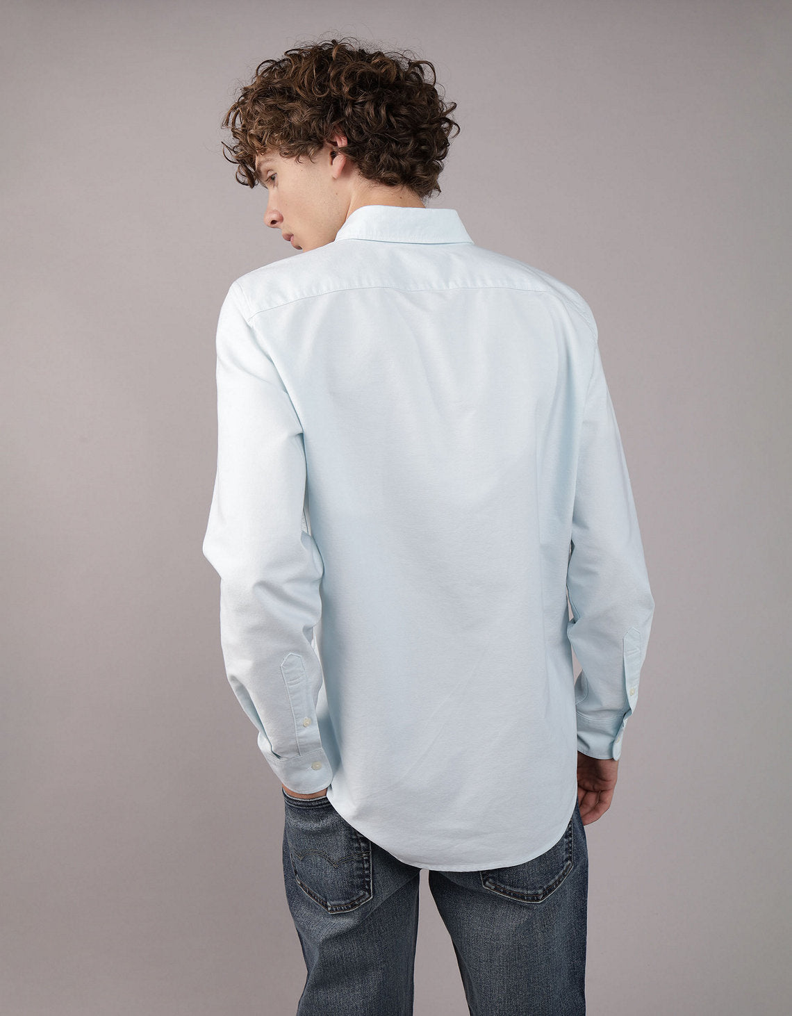 Camisa Oxford Slim Fit Ae - Generico 5153_2830_430_ob