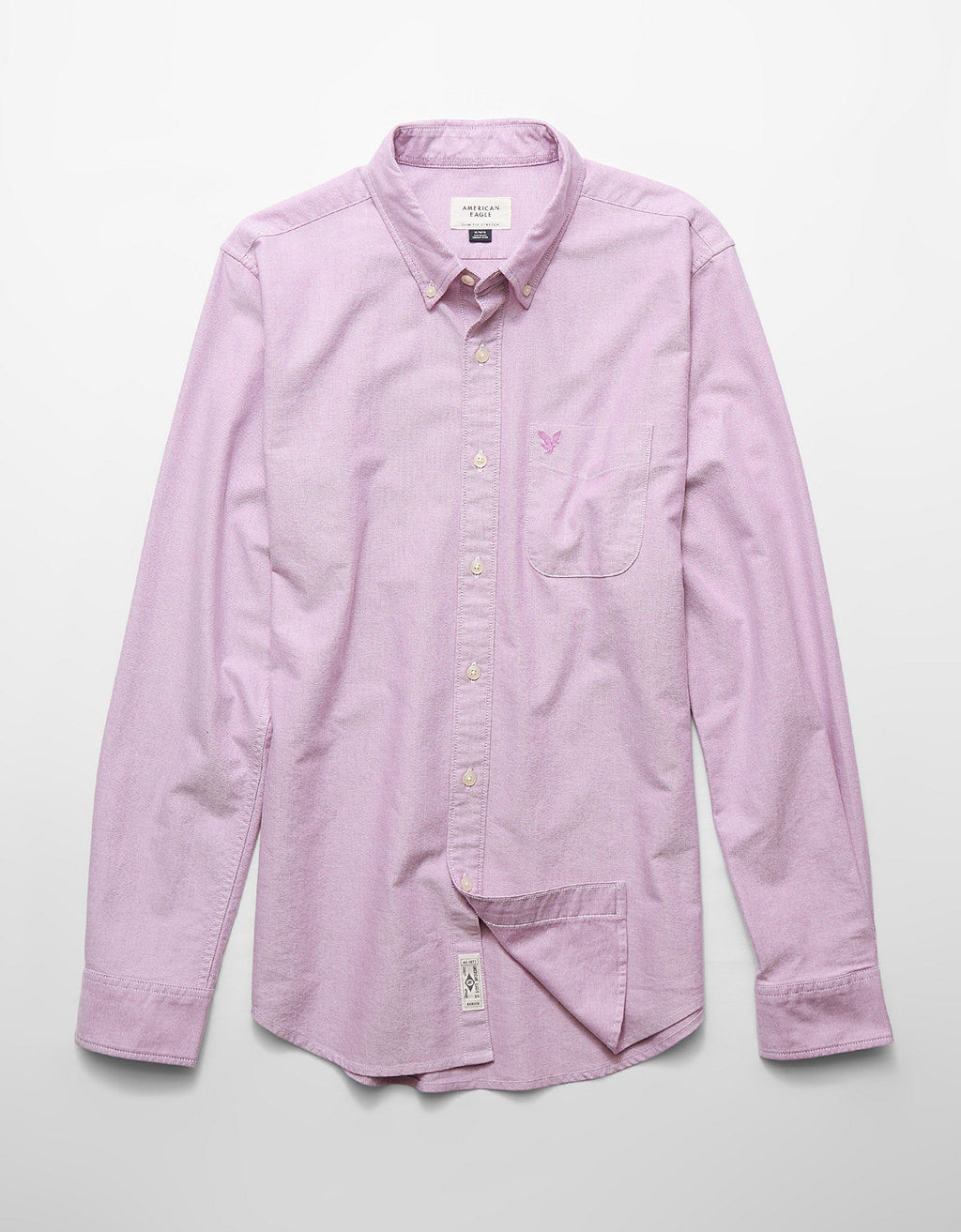 Camisa Oxford Slim Fit Ae - Morado 5153_2830_575_f