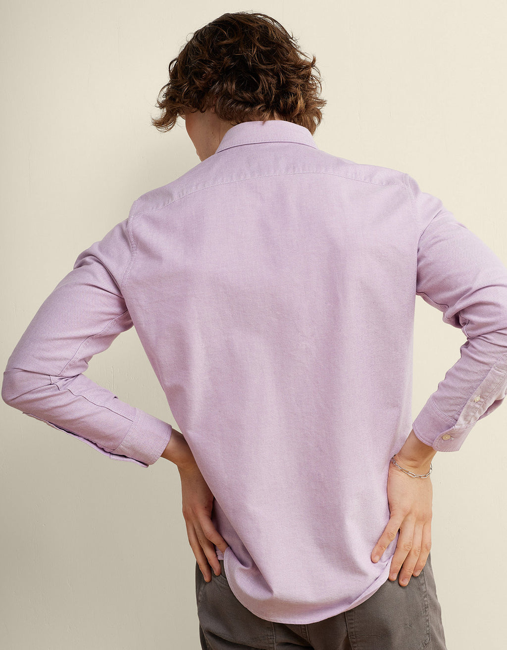 Camisa Oxford Slim Fit Ae - Morado 5153_2830_575_ob