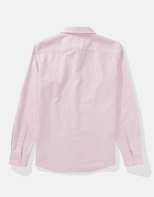 Camisa Oxford Slim Fit Ae - Rosa