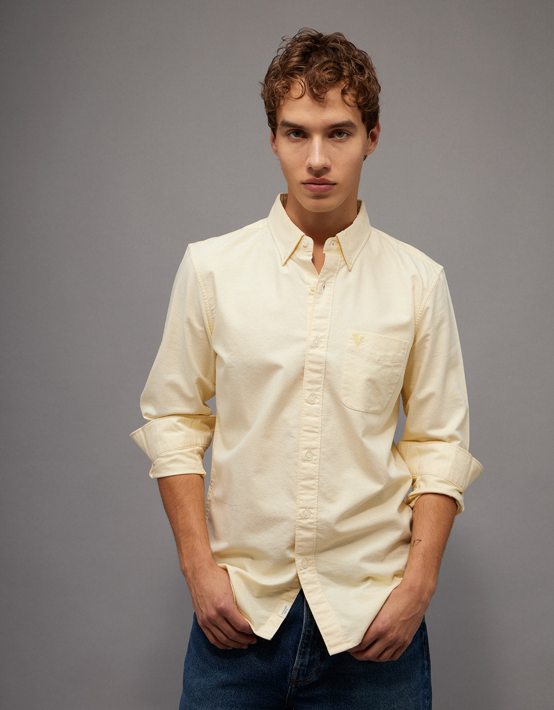 Camisa Oxford Slim Fit Ae - Generico 5153_2830_736_of