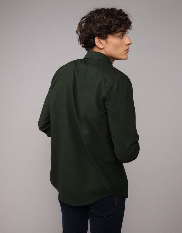 Camisa Oxford Slim Fit Ae - Verde
